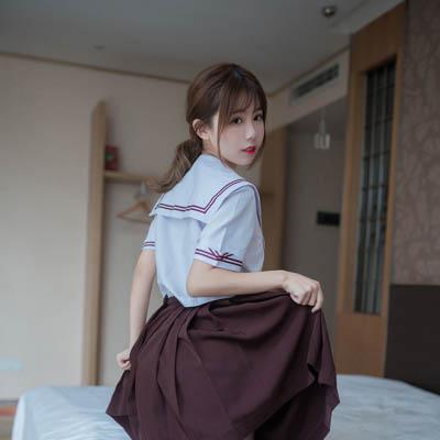Thiếu Nữ JK - Tất Lưới Đen - 黑丝JK少女 45